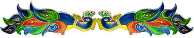 

Creativity Centre Peacock Pattern Colorful Bandanwar Door Hanging Toran(Wooden)