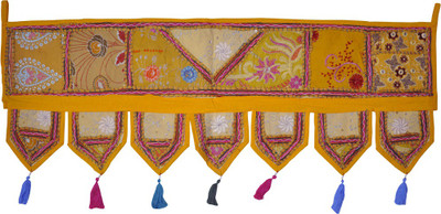 

Lal Haveli Ethnic Patchwork With Embroidery Door Hanging Toran(Cotton)