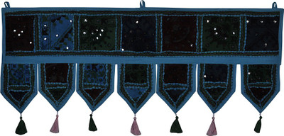 

Lal Haveli Traditional Handmade Bandhanwar Door Valance Decorative Toran(Cotton)