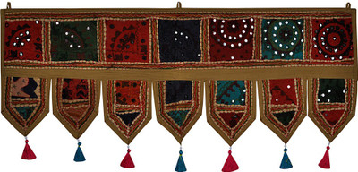 

Lal Haveli Handmade Cotton Tapestry Toran Decorative Wall / Toran(Cotton)