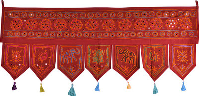 

Lal Haveli Home Decor Attractive Cotton Door Valance Hanging Toran(Cotton Febric)