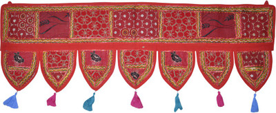 

Lal Haveli Ethnic Patchwork With Embroidery Door Hanging Toran(Cotton)