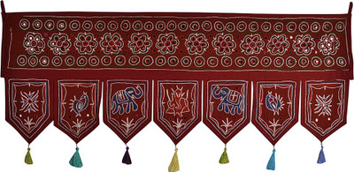 

Lal Haveli Traditional Handmade Bandhanwar Door Valance Door Decoration Toran(Cotton Febric)