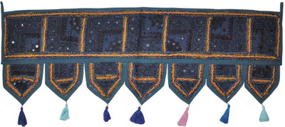 

Lal Haveli Ethnic Handmade Mirror Embroideed Toran(Cotton)