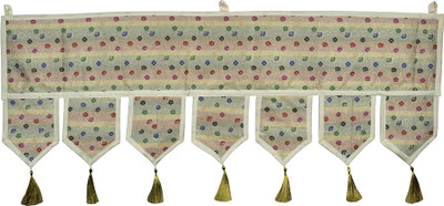 

Lal Haveli Beautiful Paisley Design Brocade Work Silk Door Valance Decorative Toran(Silk)