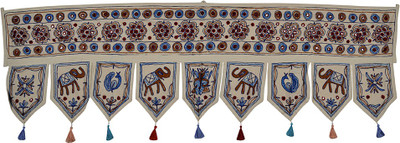 

Lal Haveli Beautiful Wall Tapestry Designer Hanging Toran(Cotton)