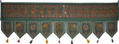 

Lal Haveli Ethnic Rajasthani Beautiful Handmade Bandhanwar Toran(Cotton)