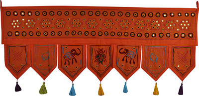 

Lal Haveli Home Decor Attractive Cotton Door Valance Hanging Toran(Cotton Febric)