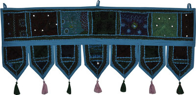 

Lal Haveli Handmade Embroidery Design Cotton Door Valance Hanging Toran(Cotton)