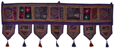 

Lal Haveli Ethnic Rajasthani Attractive Hanging Door Decoration Toran(Cotton)