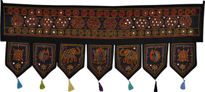 

Lal Haveli Traditional Handmade Bandhanwar Door Valance Door Decoration Toran(Cotton Febric)