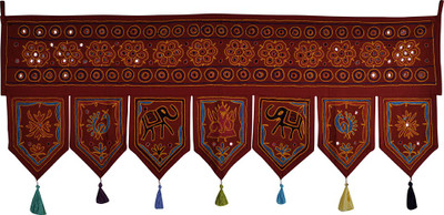 

Lal Haveli Modern Attractive Cotton Decorative Door Valance Hanging Toran(Cotton Febric)