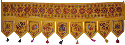 

Lal Haveli Beautiful Bandhanwar for Festival and Wedding Occasion Decoration Toran(Cotton)