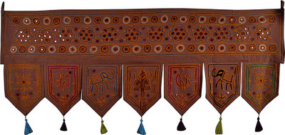 

Lal Haveli Traditional Handmade Bandhanwar Door Valance Door Decoration Toran(Cotton Febric)