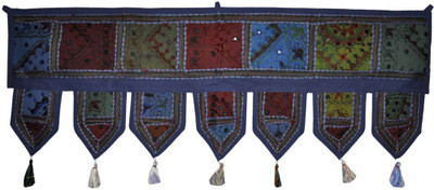 

Lal Haveli Ethnic Rajasthani Beautiful Handmade Khambadiya Door Hanging Toran(Cotton)