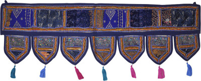 

Lal Haveli Ethnic Handmade Patchwork With Embroidered Work Door Hanging Toran(Cotton)