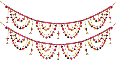 

Chesta Enterprises Fabric Decorative Door Hanging Set Toran(Fabric)