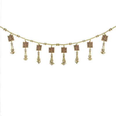 

Creativity Centre Prosperous Ganpati Bandanwar Door Hanging Toran(Metal beads, bells)
