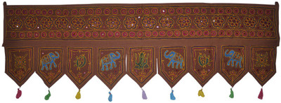 

Lal Haveli Indian Vintage Handmade Hanging Toran(Cotton)