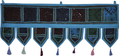 

Lal Haveli Jaipuri Hand Embroidery Work Cotton Door Valance Hanging Toran(Cotton)