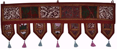 

Lal Haveli Ethnic Handmade Beautiful Khambadiya Hanging Home Décor Toran(Cotton)