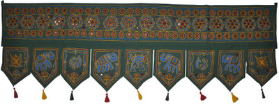 

Lal Haveli Ethnic Rajasthani Beautiful Handmade Bandhanwar Toran(Cotton)