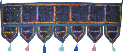 

Lal Haveli Ethnic Handmade Mirror Embroideed Toran(Cotton)