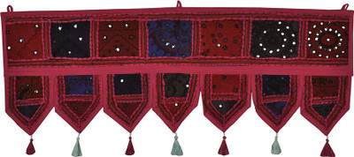 

Lal Haveli Handmade Khambadiya Design Cotton Door Valance Decorative Toran(Cotton)