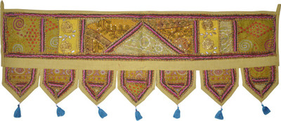 

Lal Haveli Ethnic Patchwork With Embroidery Door Hanging Toran(Cotton)