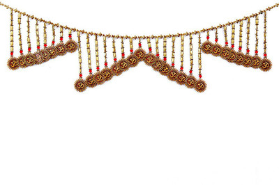 Creativity Centre Wooden Sun Om N Metal Beads Bandanwar Door Hanging Toran Wooden Sun Om Metal Beads Red Crystals Buy At The Price Of 10 77 In Flipkart Com Imall Com