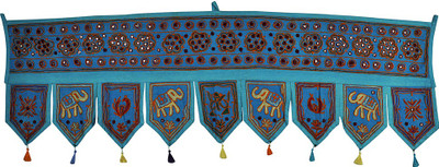 

Lal Haveli Home Décor Cotton Door Valance Hanging Toran(Cotton)
