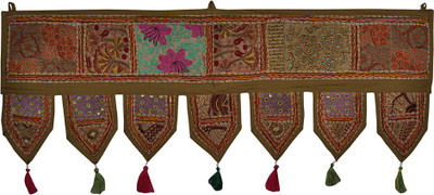 

Lal Haveli Lal Haveli Handmade Patchwork Wall Tapestry Door Hanging Lal Haveli Handmade Patchwork Wall Tapestry Door Hanging Toran(Cotton)