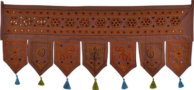 

Lal Haveli Decorative Handmade Door Valance Bandhanwar Door Décor Toran(Cotton Febric)