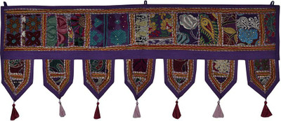 

Lal Haveli Ethnic Handmade Patch Work Embroidered Door Hanging For Door Decor Toran(Cotton)