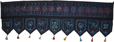 

Lal Haveli Beautiful Bandhanwar for Festival and Wedding Occasion Decorationa Toran(Cotton)