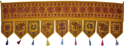 

Lal Haveli Ethnic Rajasthani Beautiful Handmade Hanging Toran(Cotton)