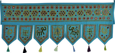 

Lal Haveli Decorative Handmade Door Valance Bandhanwar Door Décor Toran(Cotton Febric)