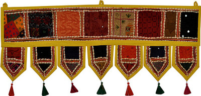 

Lal Haveli Lal Haveli Handmade Cotton Wall Tapestry Decorative Door Hanging Toran(Cotton)