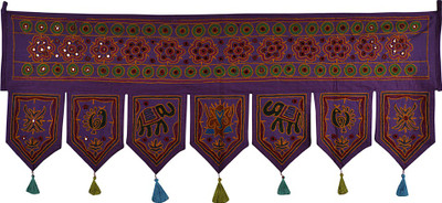 

Lal Haveli Handmade Embroidery Design Cotton Door Valance Hanging Toran(Cotton Febric)