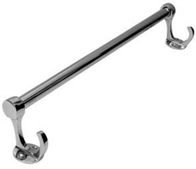 

Ramani 18 Inch Hook Rod Steel Towel Holder Glossy, chrome Towel Holder(Stainless Steel)
