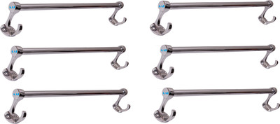 

AAI Royal Hook Stainless Steel Set Of Six 24 inch 6 Bar Towel Rod(Stainless Steel Pack of 6)