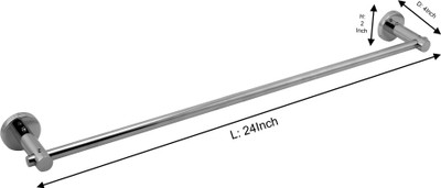

Klaxon Krysil Towel Rail 9.44 inch 1 Bar Towel Rod(Stainless Steel Pack of 1)