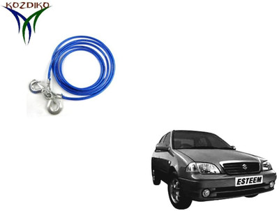 Kozdiko Heavy Duty 7000 Kgs 12MM 4Mtrs Tow Rope for Maruti Esteem 4 m Towing Cable(Steel, 7000 kg Pull Capacity)
