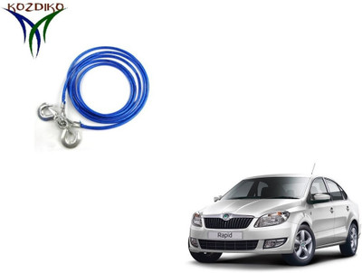 

Kozdiko Heavy Duty 7000 kgs 12 MM 4Mtr Tow Rope for Skoda Rapid 4 m Towing Cable(Steel, 7000 kg Pull Capacity)