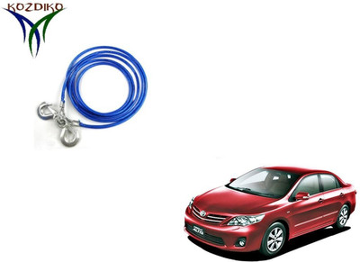 

Kozdiko Heavy Duty 7000Kgs 12MM 4Mtrs Tow Rope for Toyota Corolla Altis 4 m Towing Cable(Steel, 7000 kg Pull Capacity)