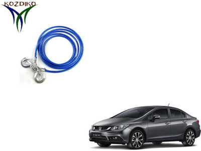 

Kozdiko Heavy Duty 7000 Kgs 12MM 4Mtrs for Honda Civic 4 m Towing Cable(Steel, 7000 kg Pull Capacity)