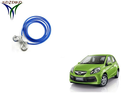 

Kozdiko Heavy Duty 7000 Kgs 12MM 4Mtrs Tow Rope for Honda Brio 4 m Towing Cable(Steel, 7000 kg Pull Capacity)