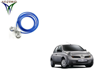 

Kozdiko Heavy Duty 7000 kgs 12 MM 4Mtr Tow Rope for Nissan Micra 4 m Towing Cable(Steel, 7000 kg Pull Capacity)