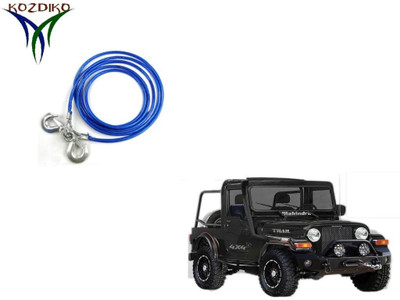 

Kozdiko Heavy Duty 7000 kgs 12 MM 4Mtr Tow Rope for Mahindra Thar 4 m Towing Cable(Steel, 7000 kg Pull Capacity)