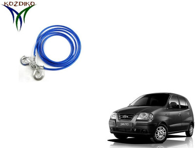 

Kozdiko Heavy Duty 7000 kgs 12 MM 4Mtr Tow Rope for Hyundai Santro 4 m Towing Cable(Steel, 7000 kg Pull Capacity)